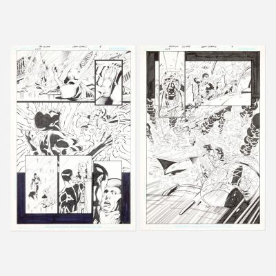 Lot 362 - Pat Olliffe and Drew Geraci, World War 3 #1 Story Pages 5 and 9 Original Art (DC Comics. 2007) | Landry Pop Auctions