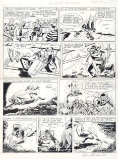 Attanasio | Bob Morane - Encre de chine pour la planche 15 de l’album... | Coutau Bégarie