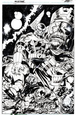 Anthony Castrillo - Maldestrak Defeats, Galactus, Dr. Doom, Thanos, Darkseid Detailed Illustration (2011)