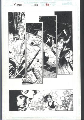 Leinil Yu Mark Morales | Great Leinil Yu X-Men # 100 Page Issue X-Men # 100 Page 34 | Koch Comic Art