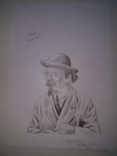 Rodier, Yves - 2 Dessins originaux - Professeur Tournesol + Enveloppe illustrée de personnages amis de Tintin | Catawiki