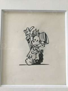 Franquin, André - Illustration originale - Spirou avec la main levée - (années ’50-’60) | Catawiki