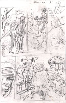 John Buscema | Savage Sword of Conan #205 P 9 (11 X 17 Inch Bronze Age Prelim) | Romitaman