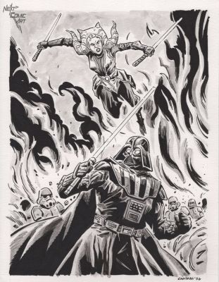 Ev Cantada | Ahsoka Vs. Vader | Next Comic Art
