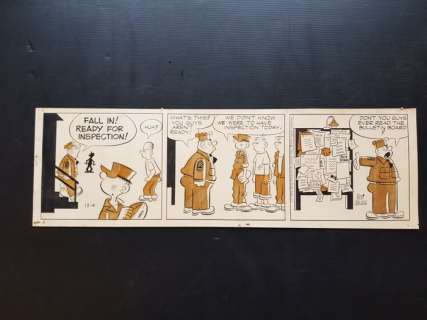 Mort Walker - Original Strip Art - Beetle Bailey daily - (1958) | Catawiki