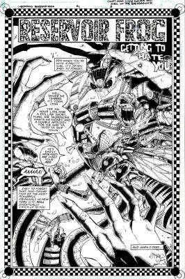 Ethan Van Sciver | Cyberfrog #1 Splash (Very First Issue! Super Detailed Page!) 1995 | Romitaman