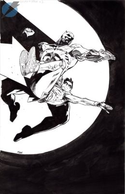 Clay Mann - Batman And Robin Issue 1 Page Cover