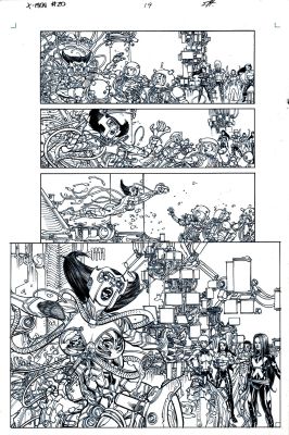 Scott Hanna | X-Men #20 P 19 Semi-Splash (5 X-Babes Throughout!) 2014 | Romitaman