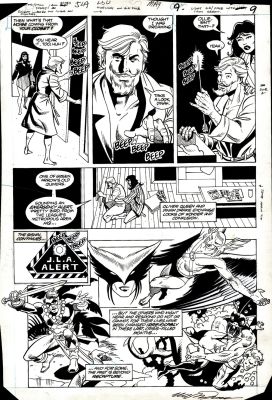 Luke McDonnell Bill Wray | Justice League of America #250 P 9 (Green Arrow, Hawkman, Hawkgirl, Aquaman Black Canary!) 1986 | Romitaman