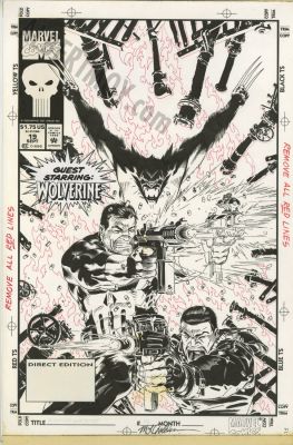 Michael Golden - Punisher War Journel Issue 19 Page Cover