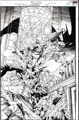Detective Comics 731 Original Cover Art DC Batman Huntress Scarecrow Gordon | eBay US