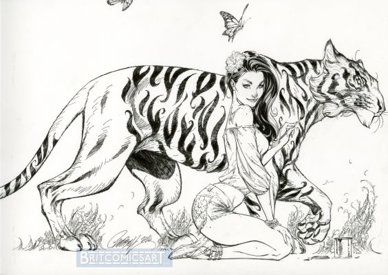 J Scott Campbell | Lineology - Art of J Scott Campbell Cover Issue 1 Page 0 | BritComicsArt