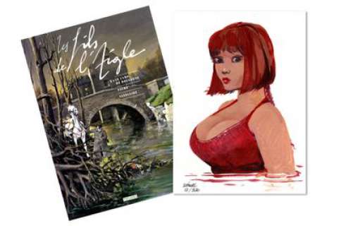 Faure, Michel | Les fils de l’aigle Dédicace couleur couleur Ã  la gouache,... | Cornette de St Cyr