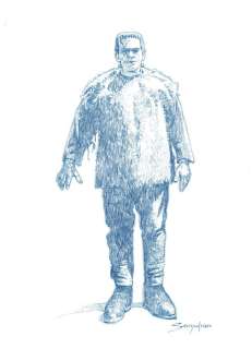 FRANKENSTEIN by Sanjulian - Original Drawing | Catawiki