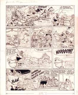 Uderzo - Goscinny - ASTÉRIX ASTÉRIX GLADIATEUR Superbe planche originale