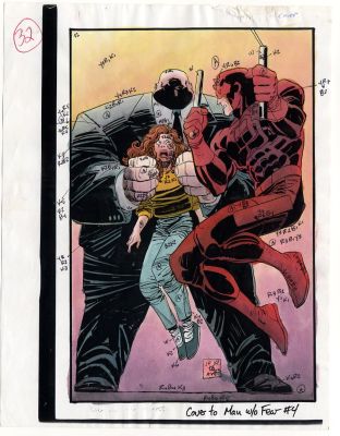 Christie Scheele John Romita, Jr Al Williamson | Daredevil : the Man Without Fear - Color Guide Issue 4 | Catskill Comics