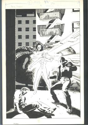 Tony Salmons | Tony Salmons Pencils And Inks - Cloak And Dagger Cover For Marvel Fanfare # 19 - 1985 Issue Marvel Fanfare # 19 Page Cover | Koch Comic Art