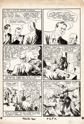 Jon Small - Master Comics #8 Large Pg 2, Second Bulletman Issue - Jim Barr & Susan Kent-Barr aka Bulletman & Bulletgirl - Fawcett, 1940 | Cool Lines Art