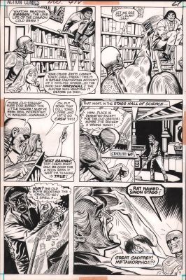 John Calnan | Action Comics #418 P.27 - Stagg Hall of Science - 1972 | Anthony’s Comic Book Art