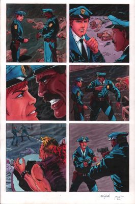 Jackson (Butch) Guice | Clive Barker’s Hellraiser #11 P.15 - Cops Investigate Massacre - 1992 | Anthony’s Comic Book Art