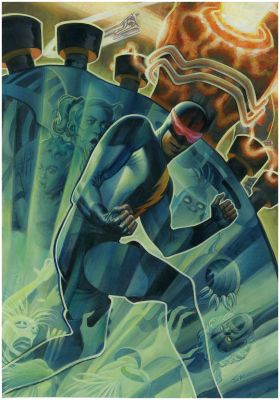 Steve Rude - The Coming of Gourmando Cover for 9x12 Trade Paperback