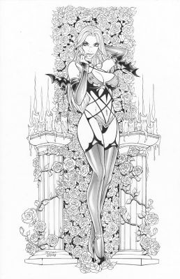 Juan Castro | Crypt Cuties Page Cover (Naughty) | ComiConArt
