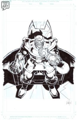 Whilce Portacio | Thanos - Marvel Snap Card Art | Panel Page Art