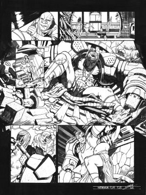 Secher Valentin | Planche originale 9 signée de Méta-Baron T.02 | Galerie Napoléon