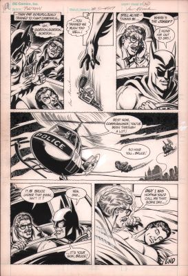 Irv Novick | Unpublished Batman Story P.20 - Batman & Gordon End Page - Signed | Anthony’s Comic Book Art