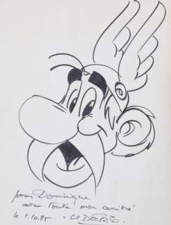 Albert Uderzo (1927-2020) | Portrait d’Astérix au format géant 1985 Feutre sur… | Fauve Paris