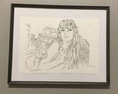 Une nuit Ã  Rome - Marie in Rome  - Dessin original (2017) | Catawiki