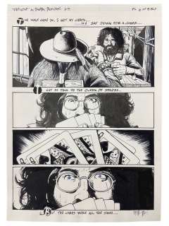 Grateful Dead Comix, Issue 1, Dire Wolf Original Production Comic Storyboard 11" x 16.5" | Los Angeles Estate Auction