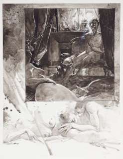 Sorel, Guillaume (1946) | "Les diaboliques - Le rideau cramoisi", grande peinture à… | Stanley’s Auction