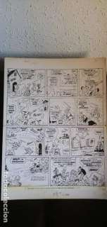 PÃ¡gina historieta original Fantasmas de Alquiler Rent a Ghost Reg Parlett revistas Bruguera Buster