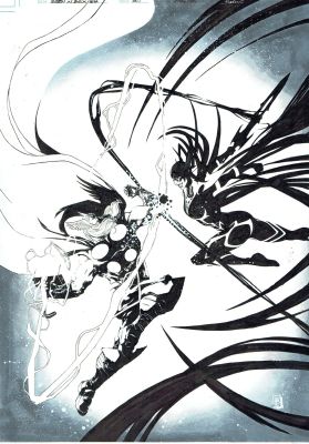 Queen in Black Hela #01 variant cover | Black Diamond