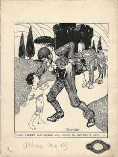 Collana La Lampada - Yambo (Enrico Novelli) - Illustraz. originale - Other - (1915) | Catawiki