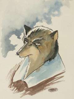 Masbou - Dessin original en couleur - De Cape et de Crocs | Catawiki