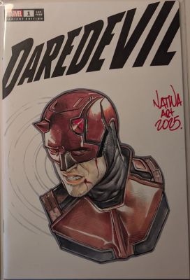 Daredevil Bust Sketch by Nate Melendez | Raremarq (Buy It Now)