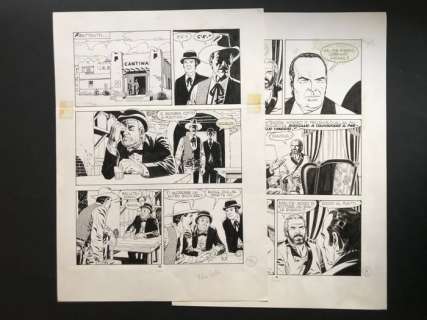 Tex #194 - Fabio Civitelli - 2x original pages - EO - (1976) | Catawiki