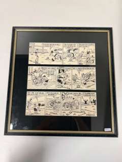 Planche originale bande dessinée "Bob et Bobette jouant… | Rops