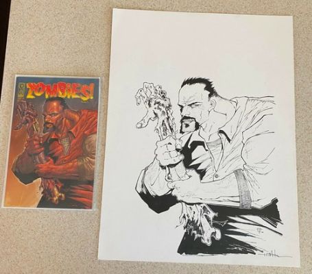 TED MCKEEVER -- Zombies Feast #3 Variant (IDW) -- ORIGINAL COVER ART -- 15x20 | eBay US (Buy It Now)