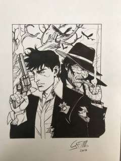 Dylan Dog - Giulia Francesca Massaglia - original illustr. - Page volante - (2017) | Catawiki