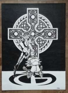 Ptoma - Grande illustration érotique Ã  l’encre de chine - Fetish Devil | Catawiki