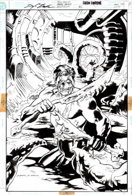 Darryl Banks, Kevin Nowlan | Green Lantern (1990) #85 Cover By Darryl Banks & Kevin Nowlan 11.5X17 | ComicArtFans Classifieds