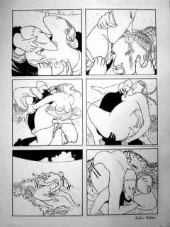 Laureline Mattiussi | L’ÃŽLE DU POULAILLER Encre de Chine, signé 42 x 29,7 | Aponem