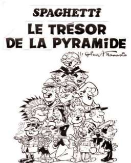 Attanasio - SPAGHETTI, LE TRÉSOR DE LA PYRAMIDE ROUGE Dessin original Ã  l‘encre