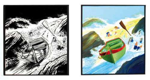 Mittei | 3A Dessin original pour la couverture de l’album et sa mise en couleur | Kahn et Associés