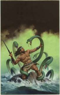 299: D’Achille original painting cover The Green Hydra | Russ Cochran