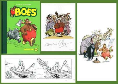 Boes - Luxe editie Boes Integraal deel 6 - Genummerd 19/80 - Met originele strook + ex-libris - Cartonné - EO (2018) | Catawiki