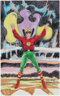 GOLDEN AGE GREEN LANTERN ORIGINAL ART BY CREATOR MARTIN NODELL. | Hake’s
